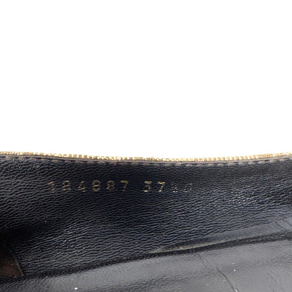 Gucci GG Logo Monogram Supreme Guccissima Brown Canvas Ballet Flat Shoes EU 37.5 - Picture 9 of 11